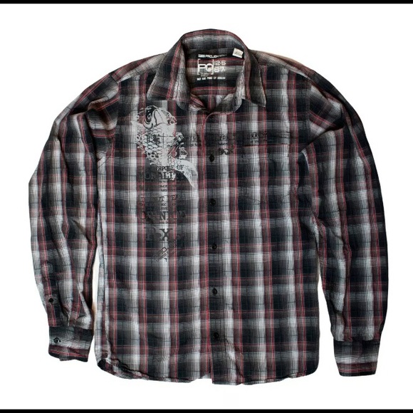 Projek Raw Flannel Men's Medium Button Up Shirt